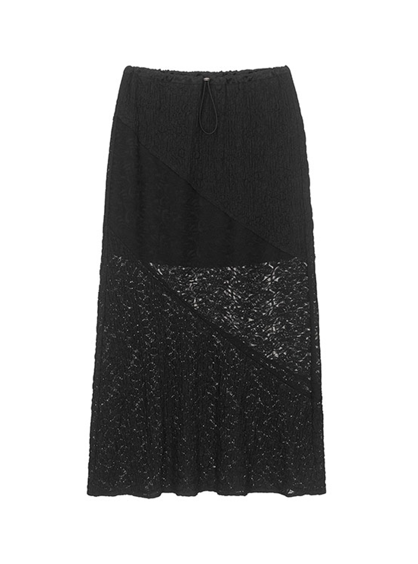 Lace Long Skirt in Black VW4SS127-10