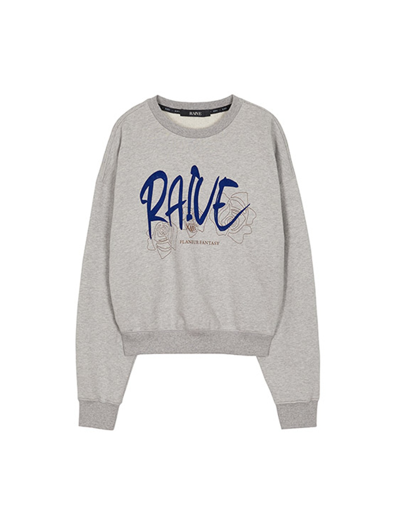 RAIVE Rose Printed Sweatshirt in Grey VW2AE330-12