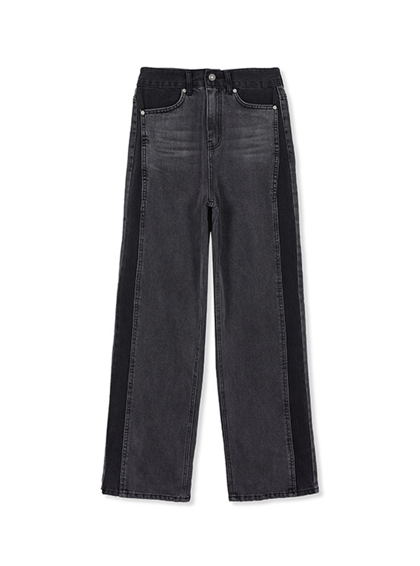 Black Coloration Wid Denim Pants in Black VJ2WL405-10