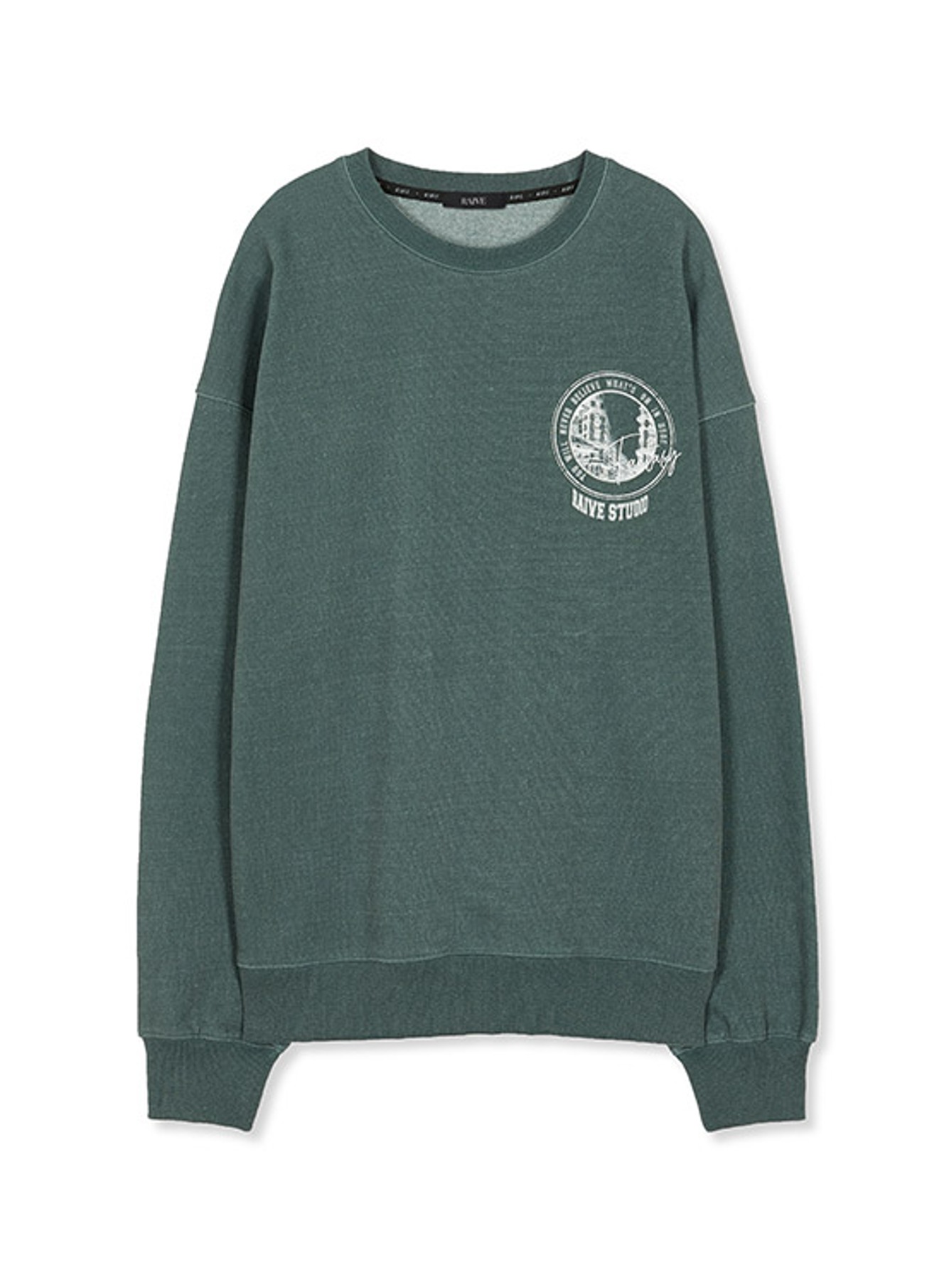 Small Graphic Sweatshirt in D/Green VW2WE734-33