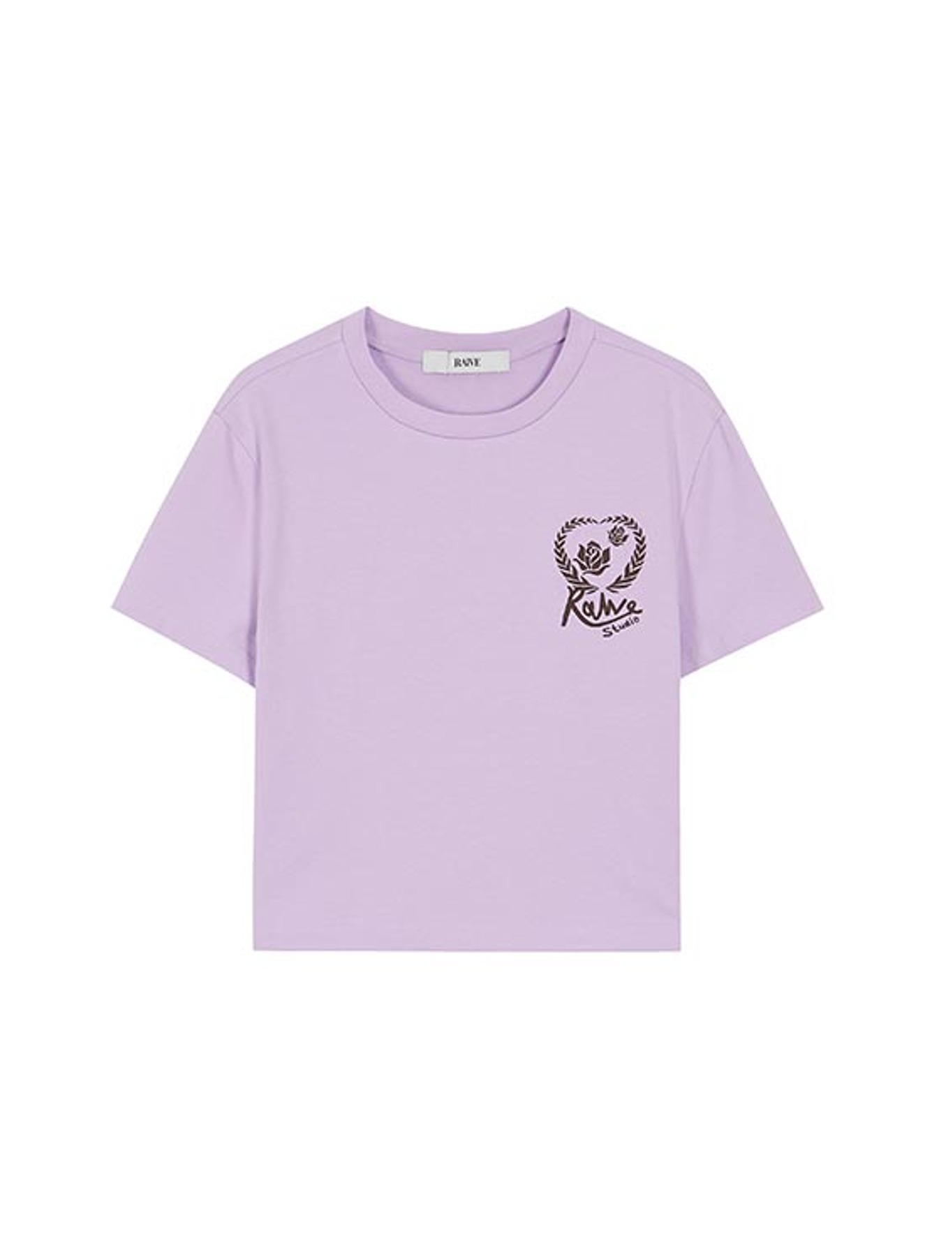 Small Heart Graphic T-Shirt in Purple VW3ME264-82
